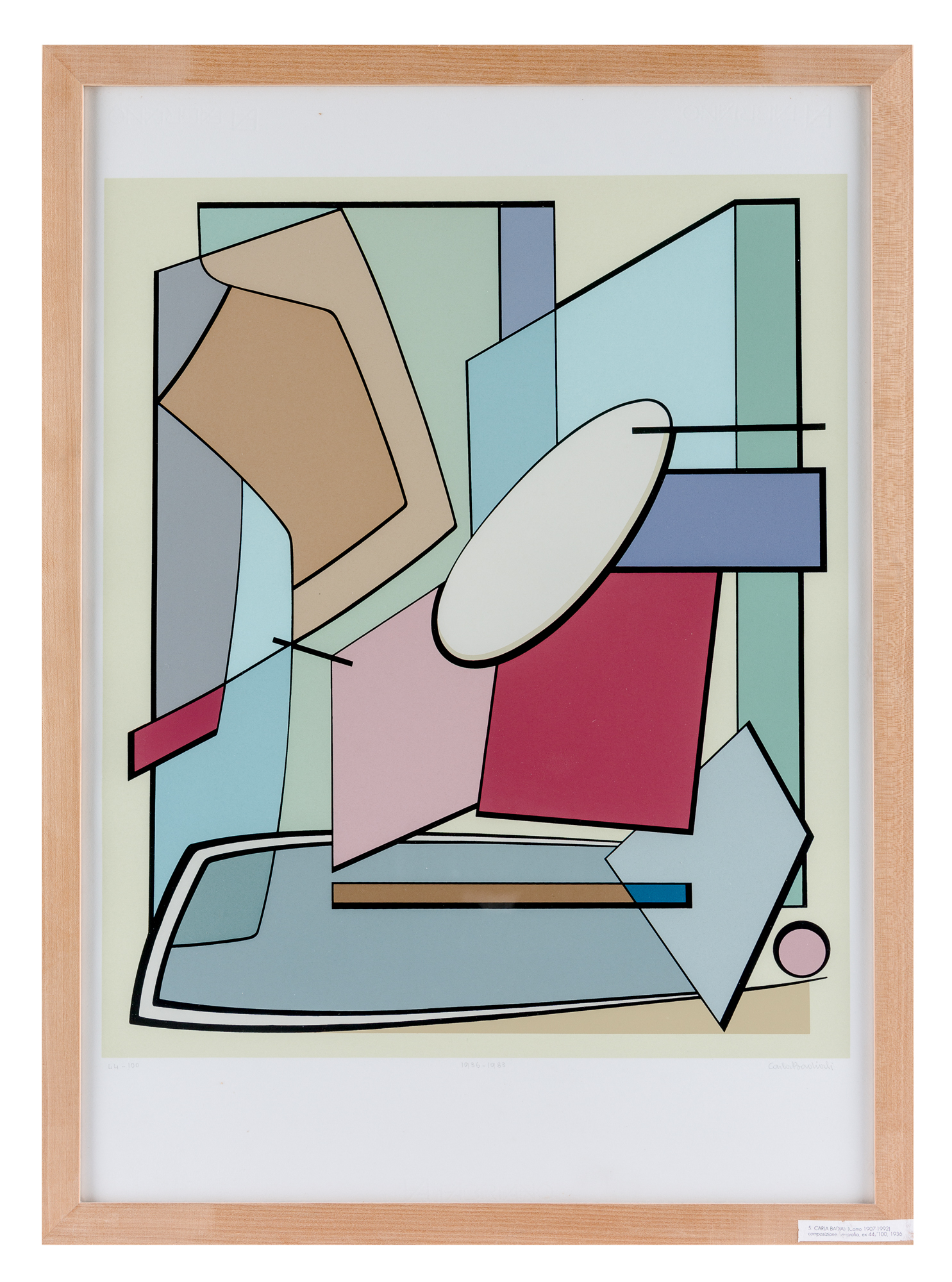 serigrafia di vari colori con forme geometriche