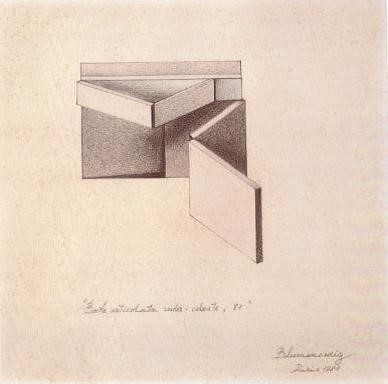 Boite articolata viola-celeste (Ines Blumencweig)