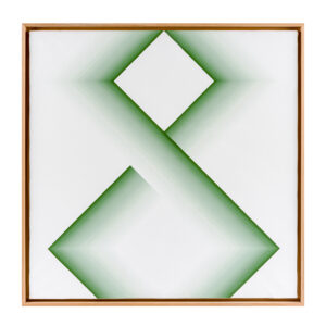 Linee sfumate verdi e geometrie