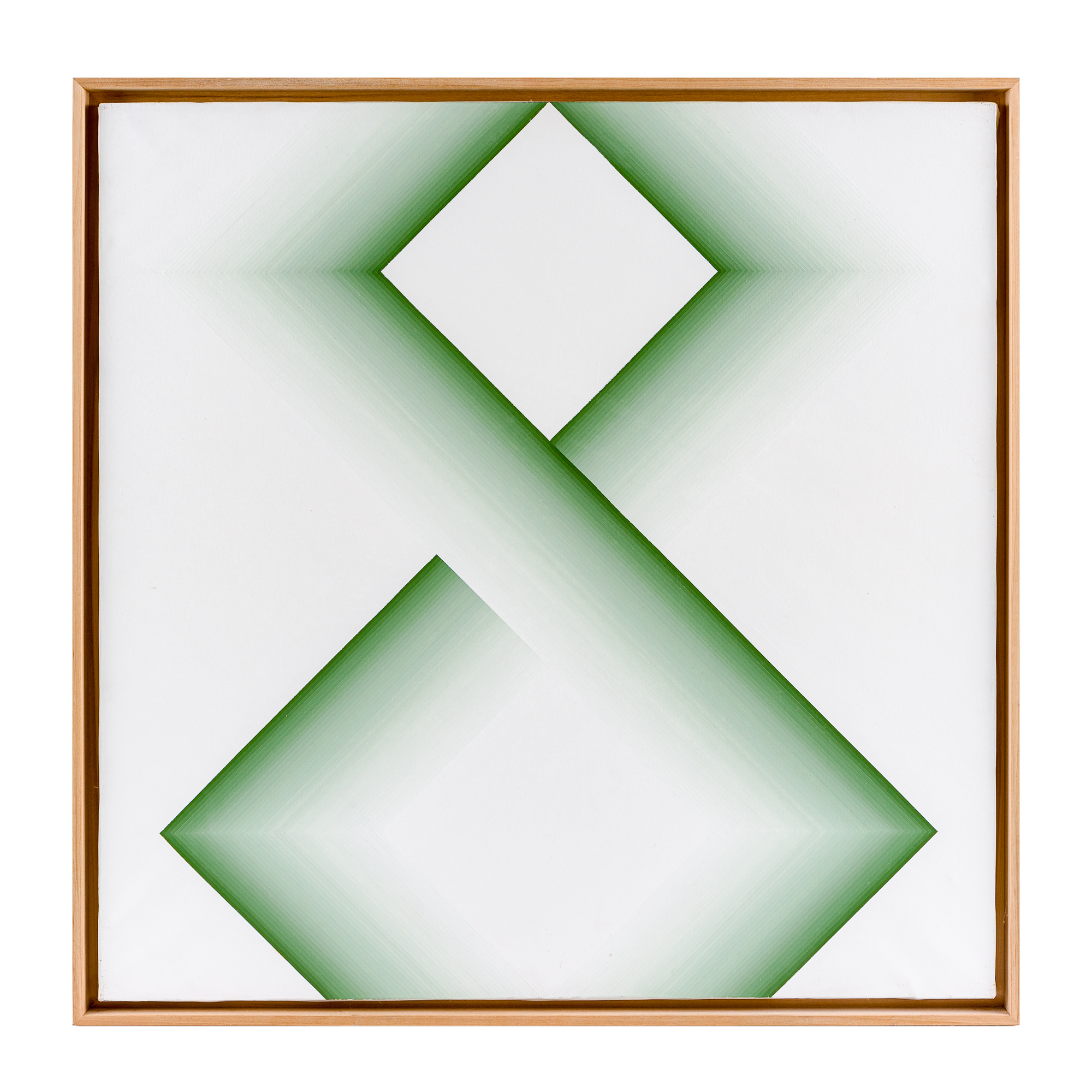 Linee sfumate verdi e geometrie